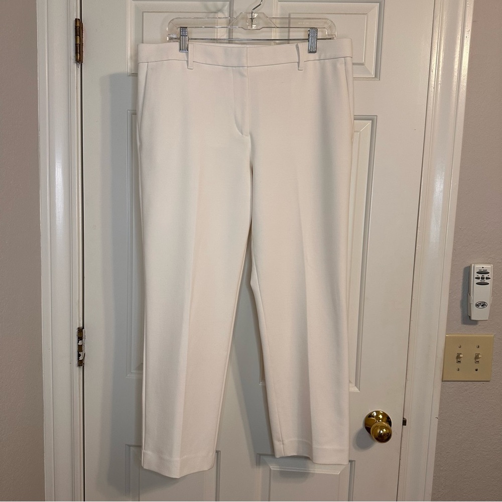 Elegant Winter White Ann Taylor Pants